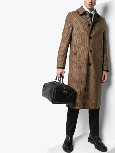 Shop Burberry Laceby Reversible Wool Trench Coat In Brown