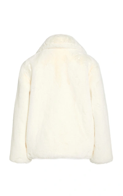 Shop Apparis Manon Faux-fur Coat In White