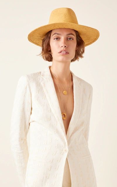 Shop Reinhard Plank Nana Woven Fedora In Neutral