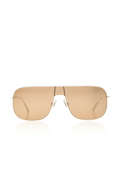Shop Ambush Aviator-style Titanium Sunglasses In Brown