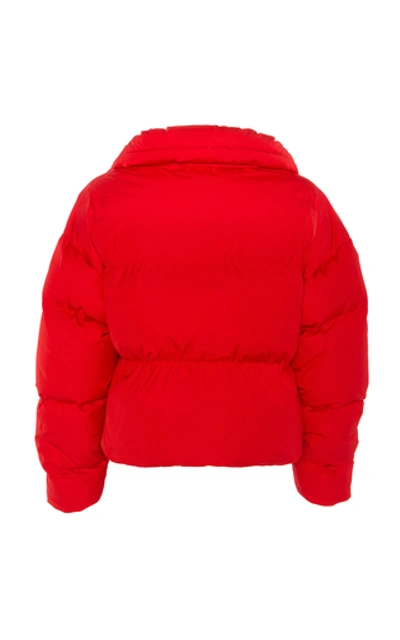 Shop Cordova Mont Blanc Quilted Shell Down Bomber Jacket In Red