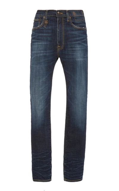Shop R13 Kate Stretch High-rise Slim-leg Jeans In Dark Wash