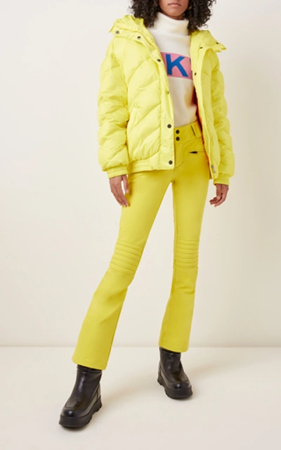 Shop Perfect Moment Aurora Flared Ski Pants In Yellow
