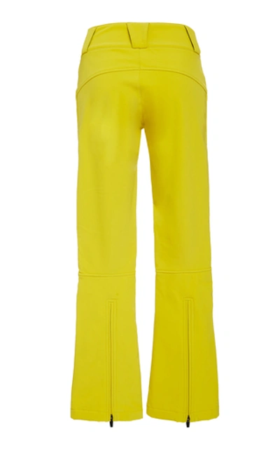 Shop Perfect Moment Aurora Flared Ski Pants In Yellow