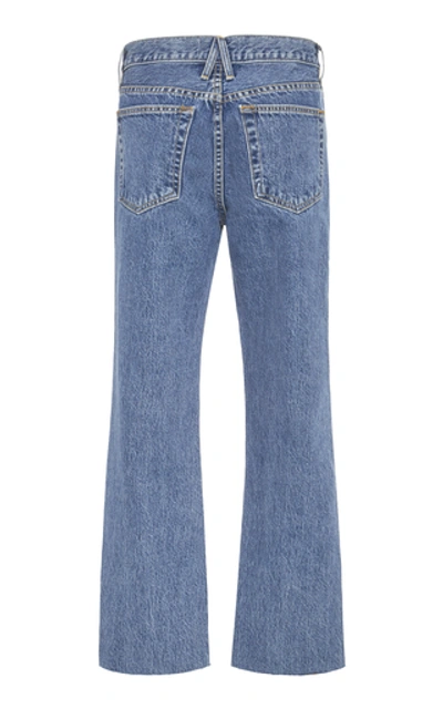 Shop Slvrlake Hero Rigid High-rise Straight-leg Jeans In Medium Wash