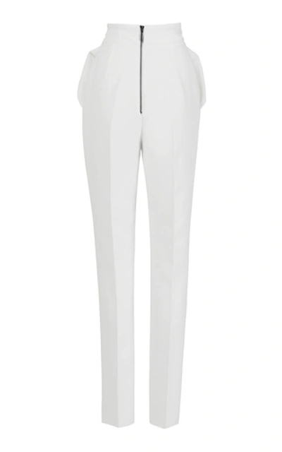 Shop Maticevski Prolific Pleated Cady Tapered Pants In White