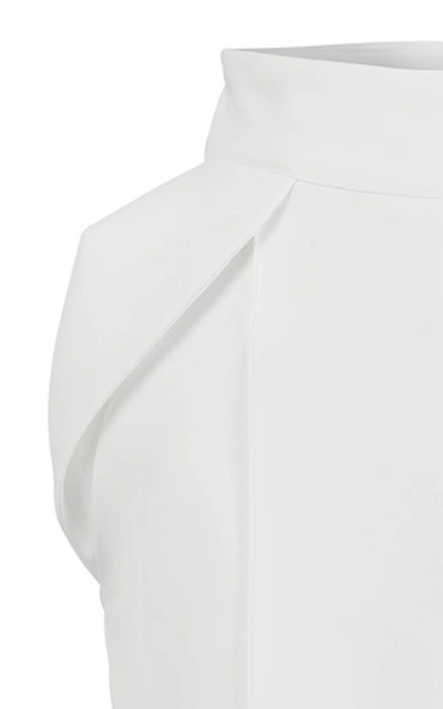 Shop Maticevski Prolific Pleated Cady Tapered Pants In White