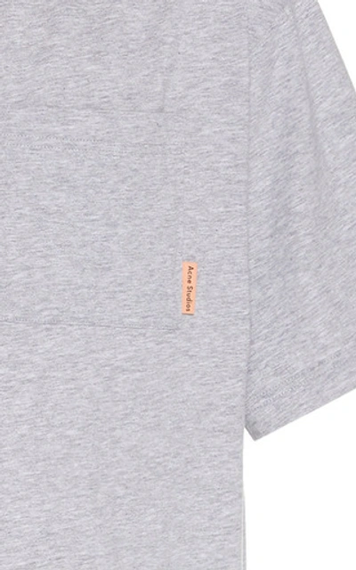 Shop Acne Studios Cotton Boxy Fit T-shirt In Grey