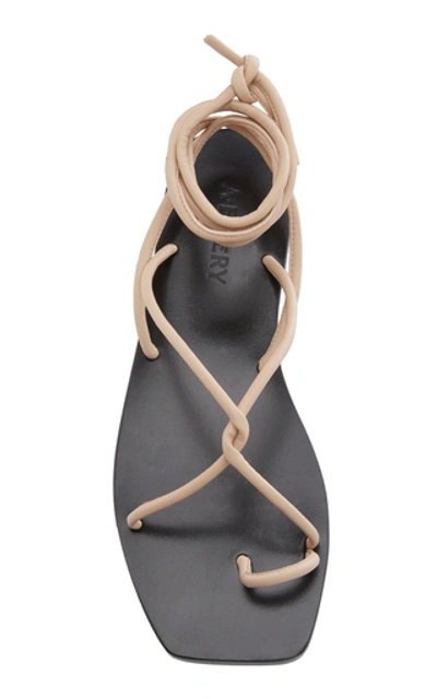 Shop A.emery Kinsley Leather Sandals In Neutral