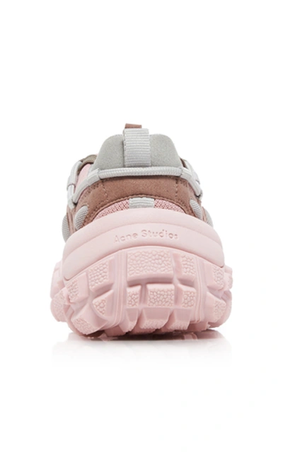 Shop Acne Studios Bolzter Mesh Low-top Sneakers In Pink