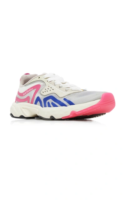 Shop Acne Studios Mesh Low-top Sneakers In Pink