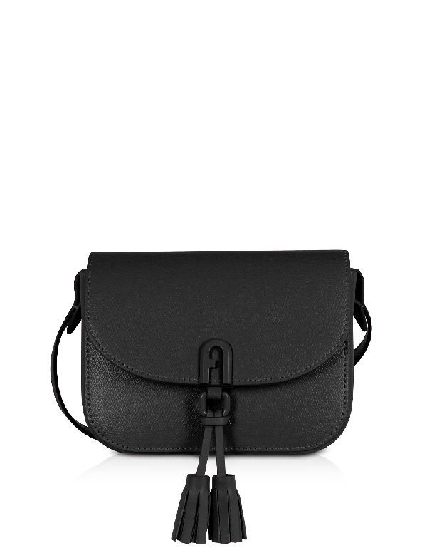 furla gray leather bag