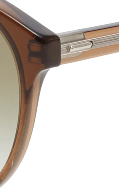 Shop Oliver Peoples Women's Brook Tree Oversized Acetate Sunglasses In Brown,neutral