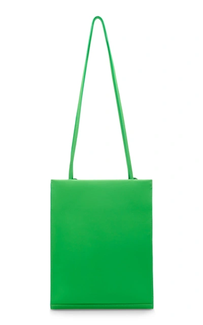 Shop Jacquemus Le A4 Leather Tote    In Green
