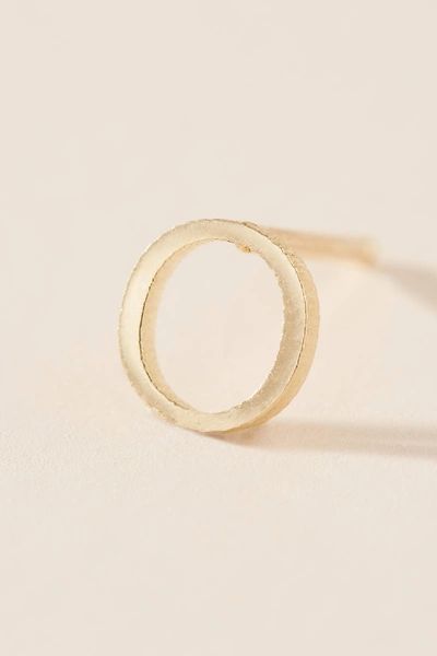 Maya Brenner 14k Yellow Gold Monogram Post Earring