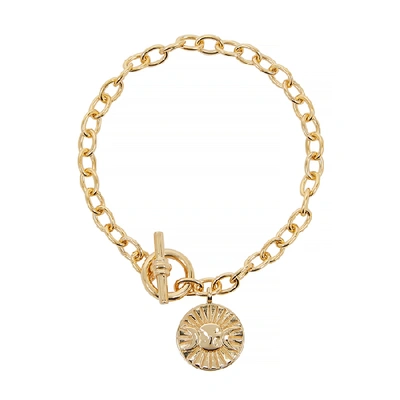 Shop Daisy London X Estée Lalonde Goddess 18kt Gold-plated Bracelet