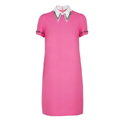 Shop N°21 Pink Crystal-embellished Mini Dress In Fuchsia