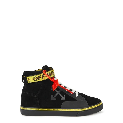 Shop Off-white Vulc Black Suede Sneakers