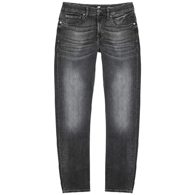 Shop 7 For All Mankind Slimmy Tapered Grey Slim-leg Jeans