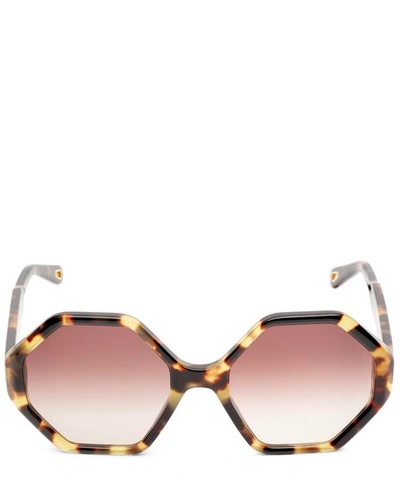 Shop Chloé Willow Sunglasses In Brown
