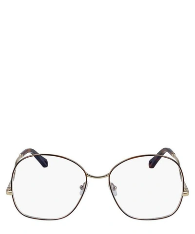Shop Chloé Willis Rounded Square Optical Glasses In Gold