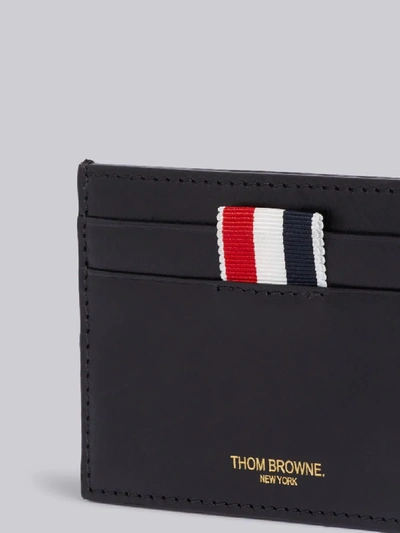 Shop Thom Browne Black Vechatta Sea Icon Embossed Card Holder
