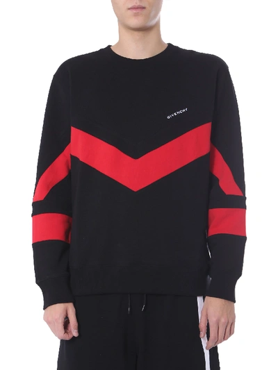 Shop Givenchy Round Neck Sweatshirt In Nero