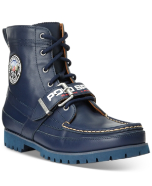 polo boots navy blue