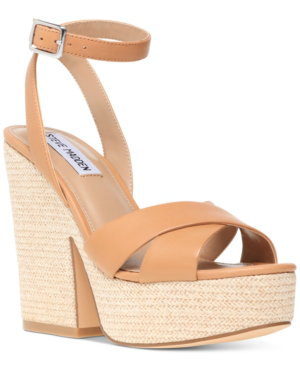 steve madden tan wedges