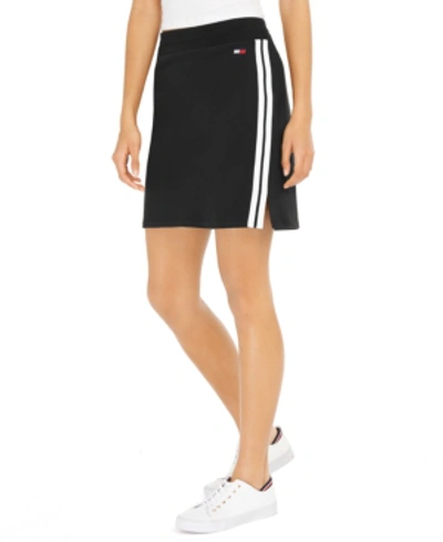Shop Tommy Hilfiger Sport French Terry Skirt In Black