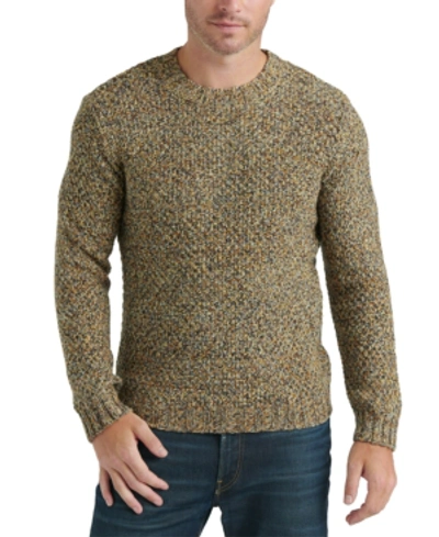 Shop Lucky Brand Men's Marled Knit Sweater In Natural Mlt