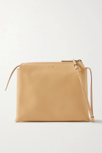 Shop The Row Nu Twin Mini Leather Shoulder Bag In Sand
