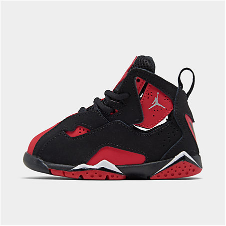 baby jordans black and red