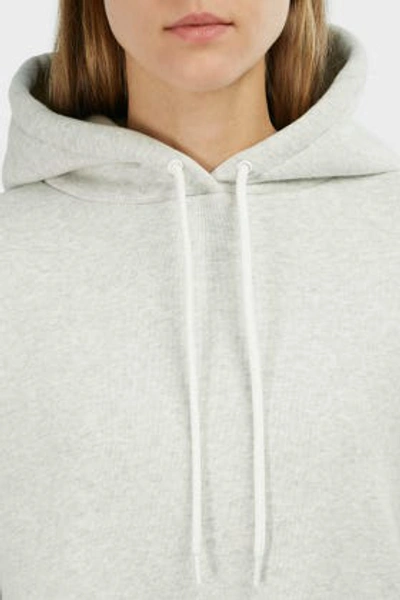 Shop Alexander Wang T Oversized Fleece Hoodie In Grey