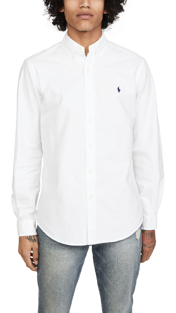 garment dyed oxford shirt