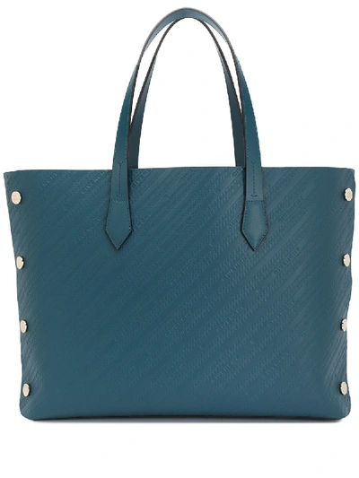 Shop Givenchy Bond Leather Shopper Bag In Blue