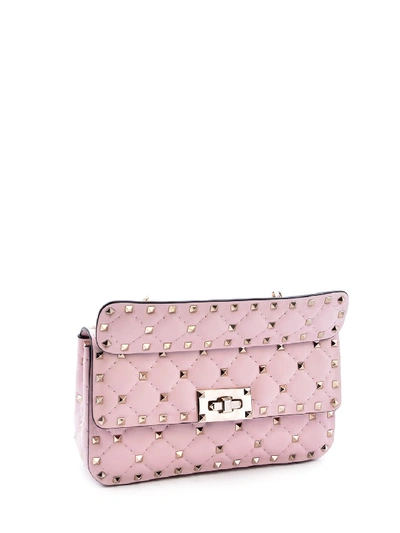 Shop Valentino Rockstud Spike Bag Small In Pink