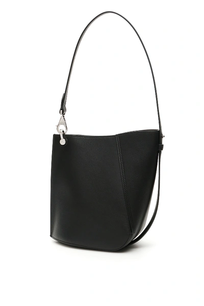 Shop Lanvin Small Hook Bag In Black (black)
