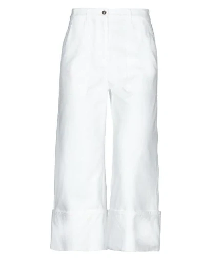 Shop M Missoni Woman Pants White Size 0 Cotton