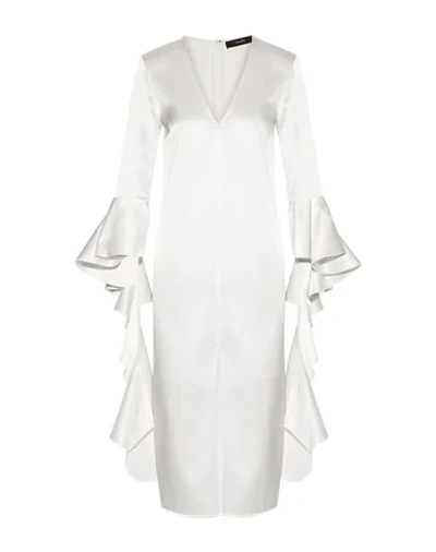 Shop Ellery 3/4 Length Dresses In White