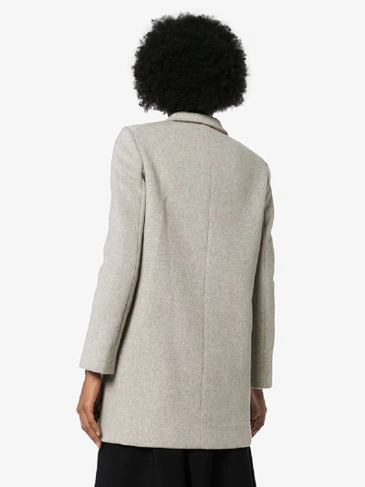 Shop Stella Mccartney Single-breasted Coat In Grey