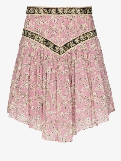 Shop Isabel Marant Étoile Valerie Prairie Mini Skirt In Pink