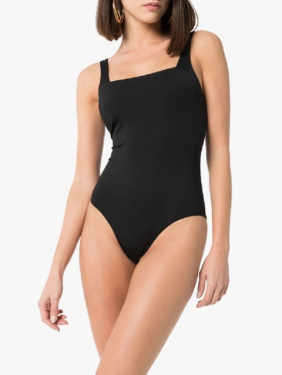 Shop Bondi Born Margot Square Neck Swimsuit In Black