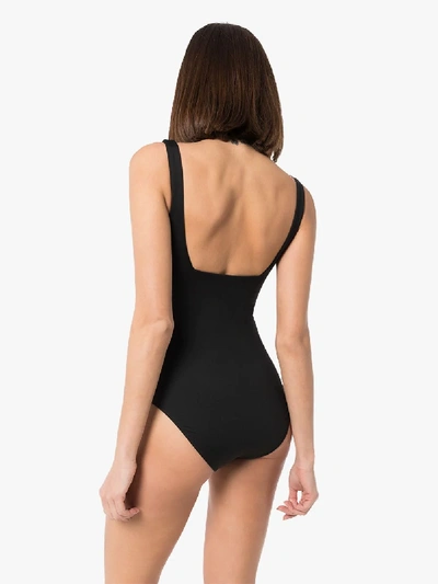 Shop Bondi Born Margot Square Neck Swimsuit In Black
