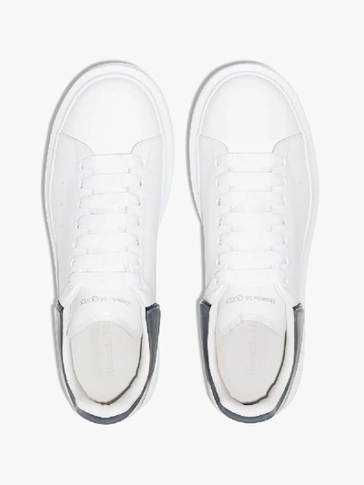 Shop Alexander Mcqueen And Black Oversized Leather Sneakers - Men's - Leather/rubber In White