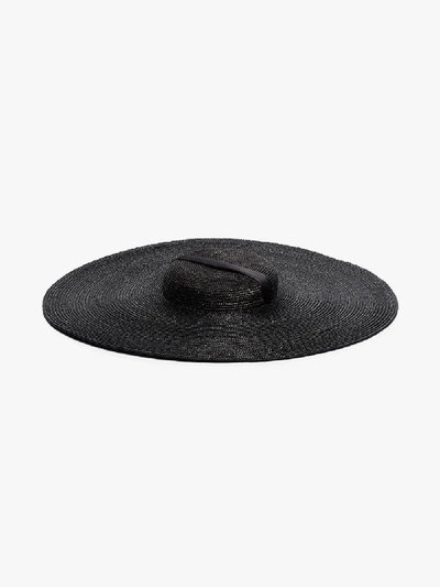 Shop Eliurpi Maxi Straw Hat In Black