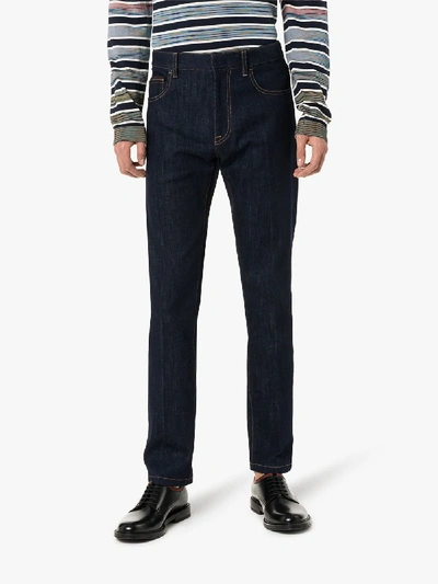 Shop Ermenegildo Zegna Straight Leg Jeans In Blue