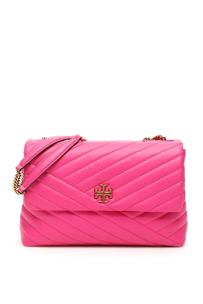 Tory Burch Crazy Pink Kira Chevron Convertible Shoulder Bag In Fuchsia