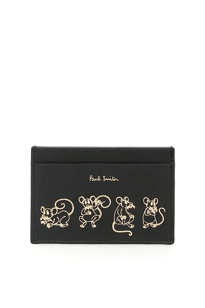Shop Paul Smith Year Of The Rat Cardholder In Black