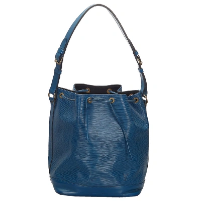 Pre-owned Louis Vuitton Toledo Blue Epi Leather Petit Noe Bag
